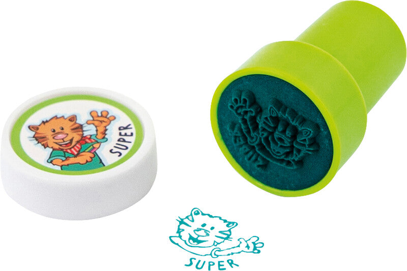 Trendhaus Lehrerstempel-Set ABC Spass – 8er-Set, selbstfärbend, Kunststoff, Ø 26 mm