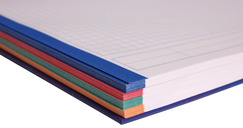 Clairefontaine Collegeblock, Spiralbindung, 120 Blatt, 4-fach gelocht, perforiert, 90 g/m² – sortiert