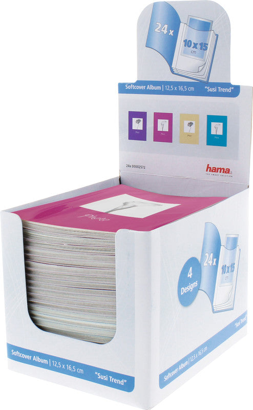 Hama Fotoalbum Susi – für 100 × 150 mm, 24 Fotos, sortiert, Kunststoff
