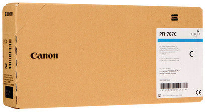 Canon Tintenpatrone PFI-707 C, cyan, 700 ml – für Inkjetdrucker/Multifunktionsgeräte