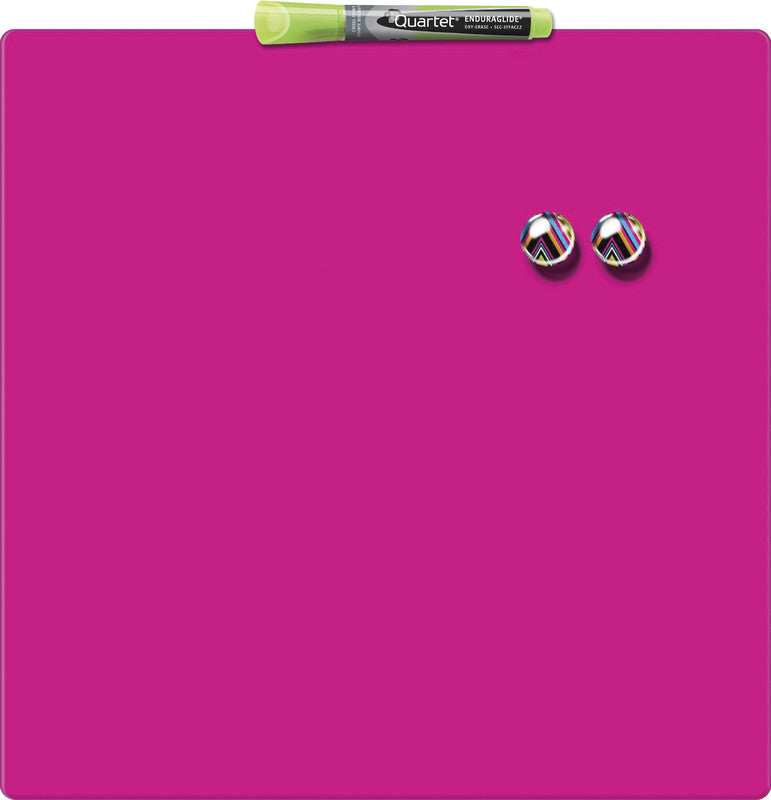 Rexel Whiteboard – 36 × 36 cm, matt, magnetisch, Wandmontage, inkl. GlowWrite-Marker, Magnete, Montagesatz