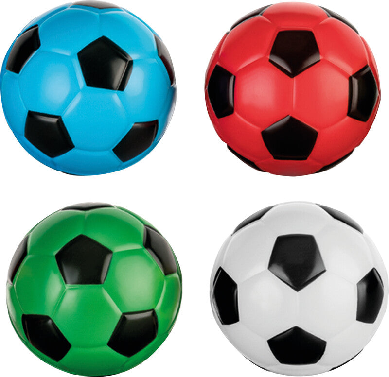 Trendhaus Fun and Jump Maxi Springball – Fussball – Ø 9,0 cm – 1 Stück – Kunststoff – mehrfarbig