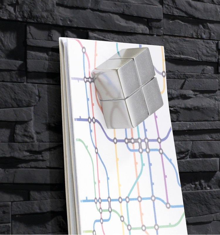 Sigel Whiteboard – 91 × 46 cm, Glas, magnetisch, Wandmontage, inkl. Magnetwürfel, Montagesatz