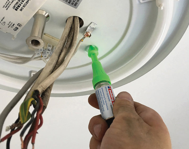 Edding Bohrloch-Spraymarker – für Bohrlöcher 3–13 mm, bis 50 mm Tiefe – neongrün