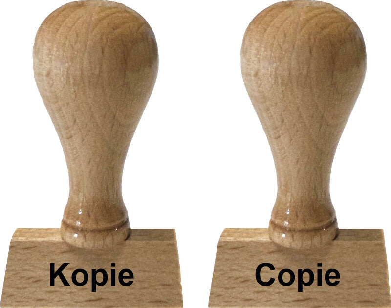 Glatz Motivstempel – Motiv: Payé, Holz, 20 × 6 mm, Französisch, ohne Kissen