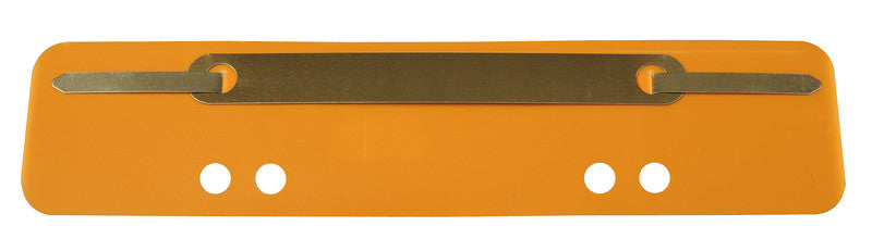 Heftverschlüsse – 150 × 34 mm – Kunststoff – Orange – mit Abheftvorrichtung – 25 Stk.