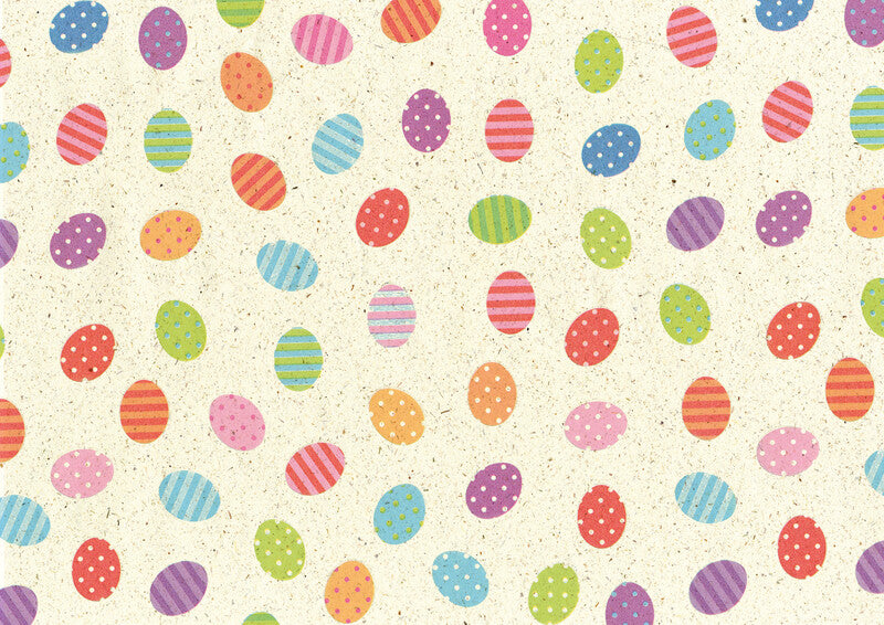 Braun + Company Geschenkpapier – Ostereier – Aus Graspapier – 700 × 1500 mm