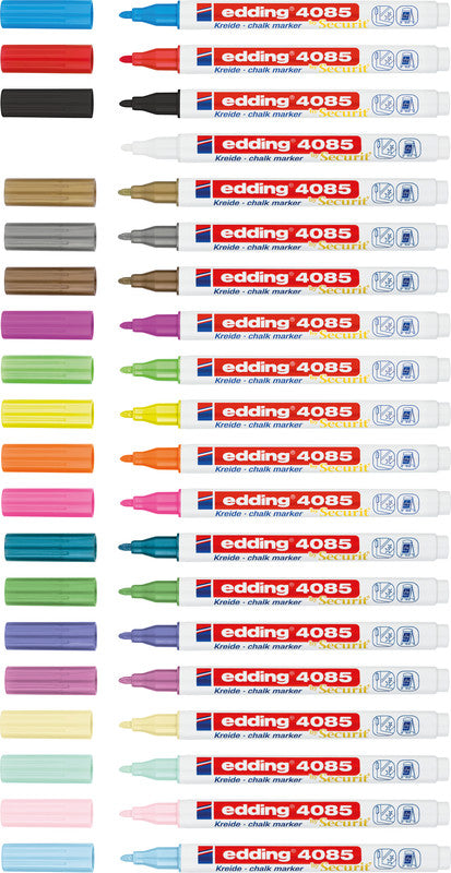Edding Kreidemarker 4085 – Rund, 1–2 mm – Blau Metallic