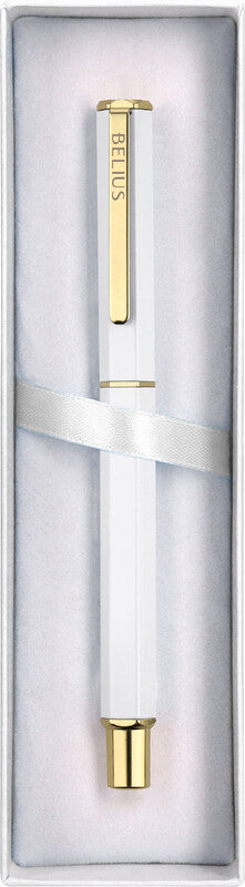 Belius Kugelschreiber – Weiss, Aluminium