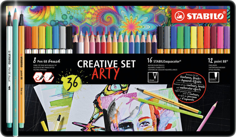 STABILO Malset Brushlettering – 36 Farben