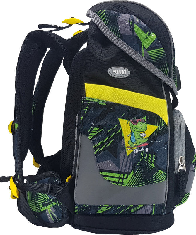 Funki Schulrucksack Cuby-Bag – 5-teilig – Skater – 28,0×39,0×21,0 cm