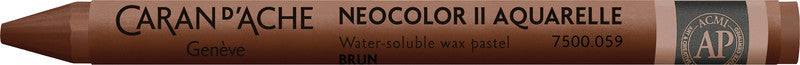 Caran d-Ache Caran d'Ache Neocolor II Aquarellfarbstift – Braun, Mine Ø 8,6 mm