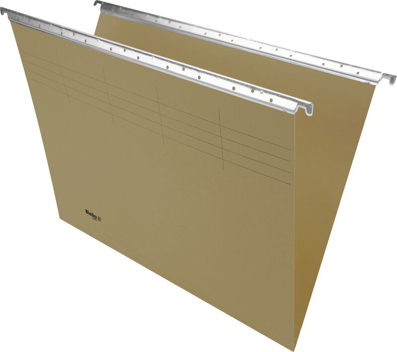 Biella Hängeordner für A4 – Karton, Grau, 320 × 250 mm, mit Vordruck