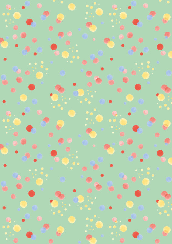 Zoewie Geschenkpapier Rolle – Candy Shop – gestrichenes Papier – 700 × 2000 mm