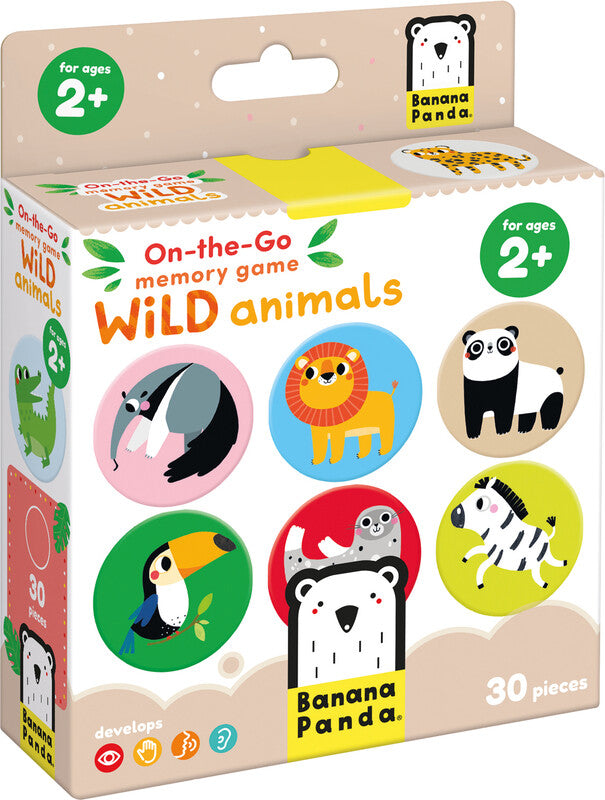 Banana panda Memory Wild Animals – Kartenspiel, ab 2 Spieler, ab 2 J.