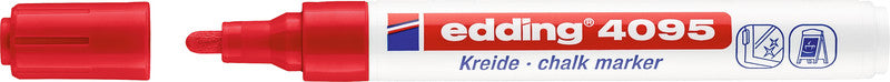 Edding Kreidemarker 4095 – Rund, 2–3 mm – Rot