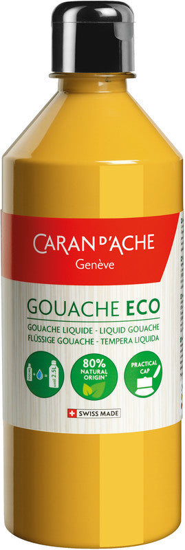 Caran d-Ache Caran d'Ache – Flüssig Eco – Gouache – Ocker, 500 ml, für Papier, Karton & Holz
