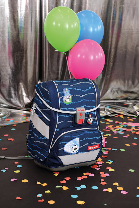 Step by Step Schulrucksack-Set SPACE – 5-teilig – Soccer Lars – Recycelte Materialien