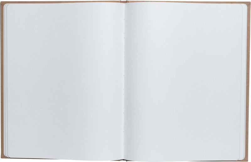 Exacompta Graphik Gästebuch – 270 × 220 mm – 100 Seiten – gebunden, Kartoneinband, kraftbraun