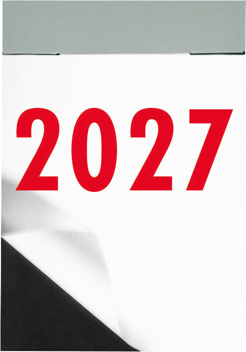 Biella Abreisskalender 1 Tag/Blatt – zweisprachig d/f – 2027 – 4 × 5,9 cm