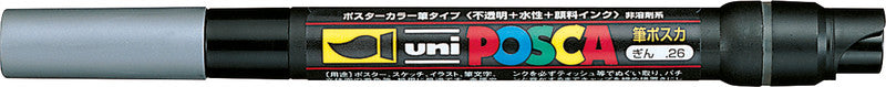 Uni-Ball Brush Marker – silber