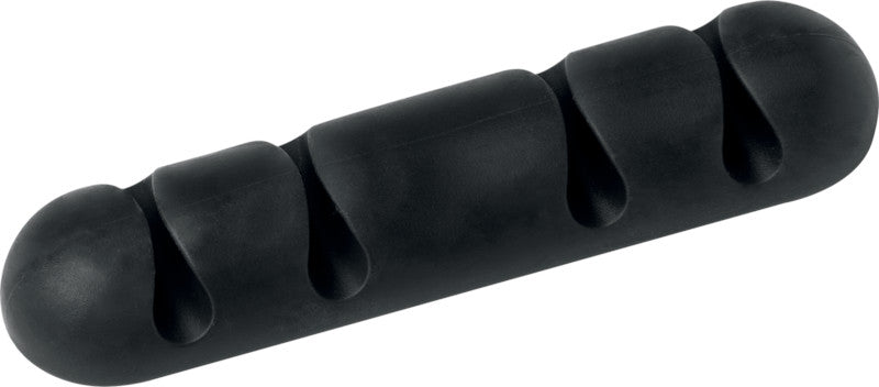 Durable Kabel-Clip – 82 × 20 mm, Kunststoff, Graphit, selbstklebend, 2er-Pack, für 4 Kabel