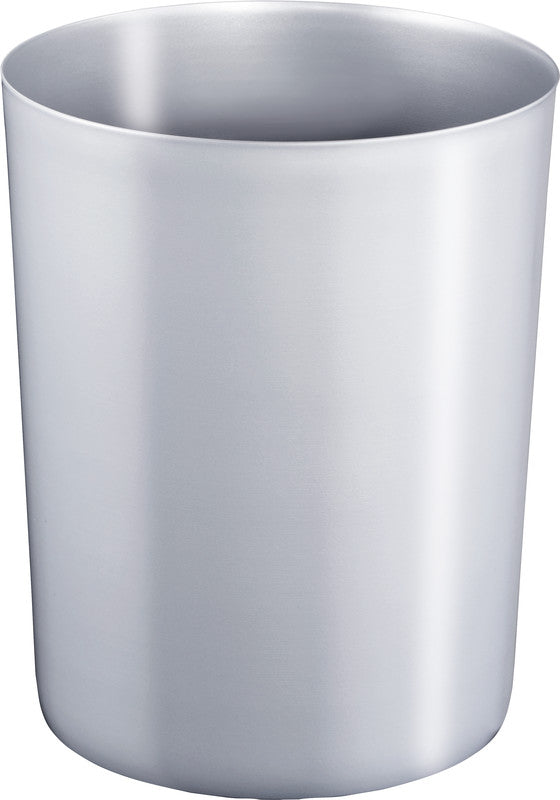 Zwingo Sicherheitspapierkorb – 20 l – Kunststoff, Silber – TÜV – Ø 280 × H 340 mm