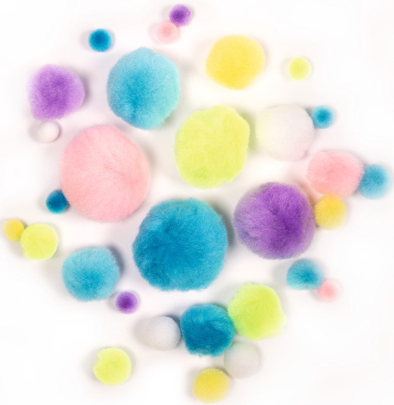Folia Pompons – sortiert – 30 Stück