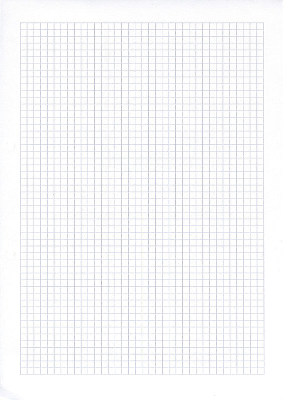Ingold-biwa Notizbuch-Einlagen A4, kariert 5 mm, mit Rand, 2-fach gelocht, 90 g/m² – 500 Blatt