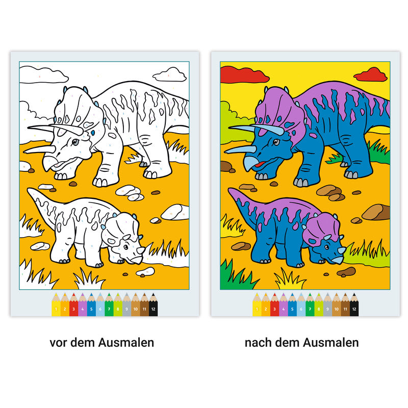 Ravensburger Dinosaurier Malbuch, Karton, 21 × 29,5 cm, Mehrfarbig, ab 5 Jahren