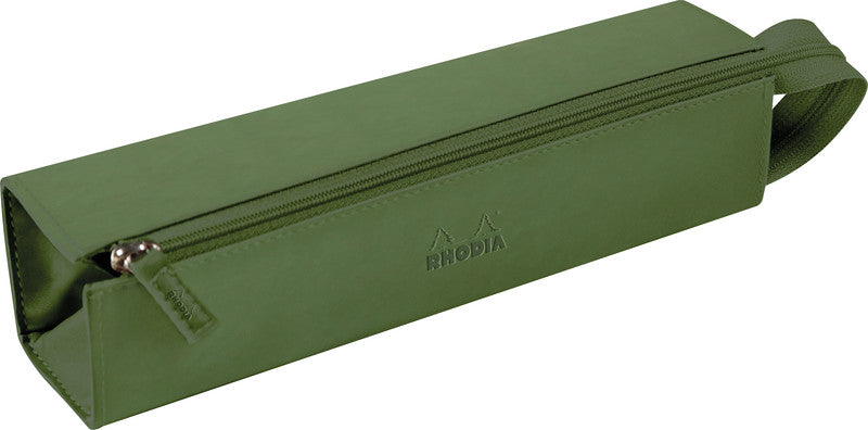 Rhodia Schlamperetui, leer – grün – Kunststoff – 23,0 × 5,0 × 5,0 cm