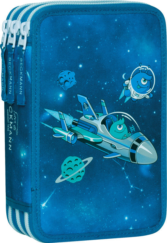 Beckmann Classic 1st Etui Triple, gefüllt – Galaxy – Kunststoff – 13,0 × 20,5 × 7,0 cm