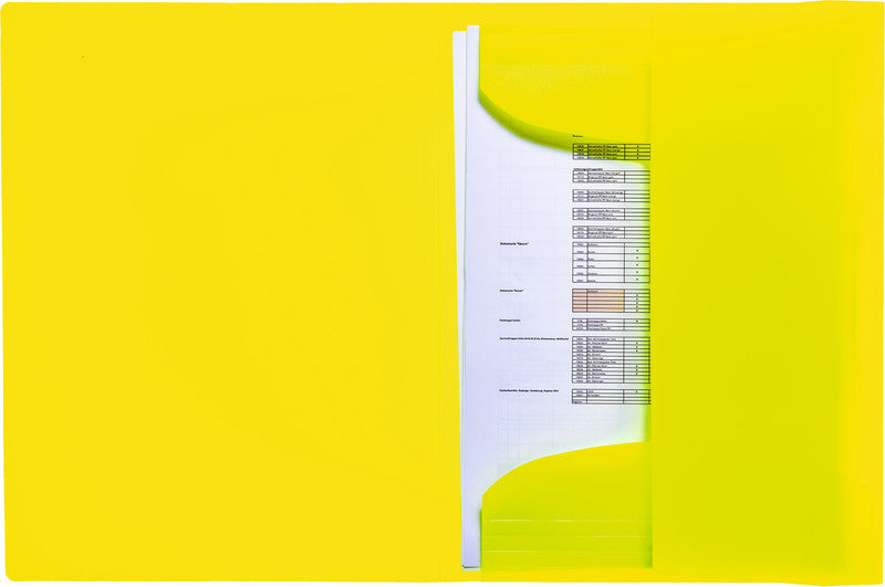 HERMA Sammelmappe für A4, Kunststoff, Gelb, mit Gummizug