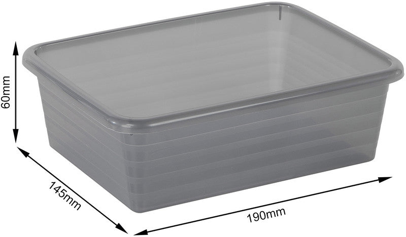 Rotho Formatkörbchen Linus – Kunststoff, Anthrazit – 1er-Pack