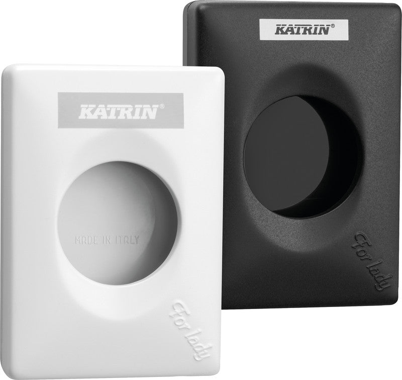 Katrin Hygienebeutelspender – Kunststoff, für KATRIN Hygienebeutel Inclusive Refill, 9,5×13,5×2,7 cm