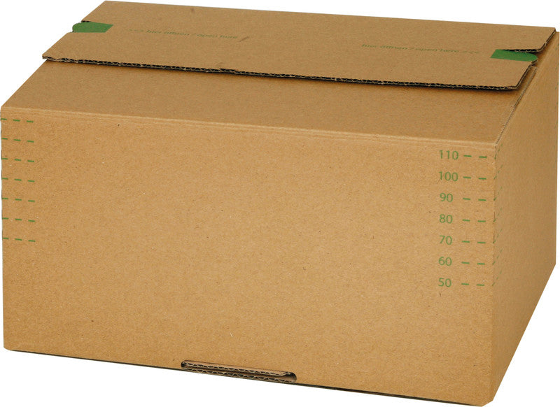 Grünmarie Aufrichtekarton, Braun – 238 × 170 × 60 - 130 mm