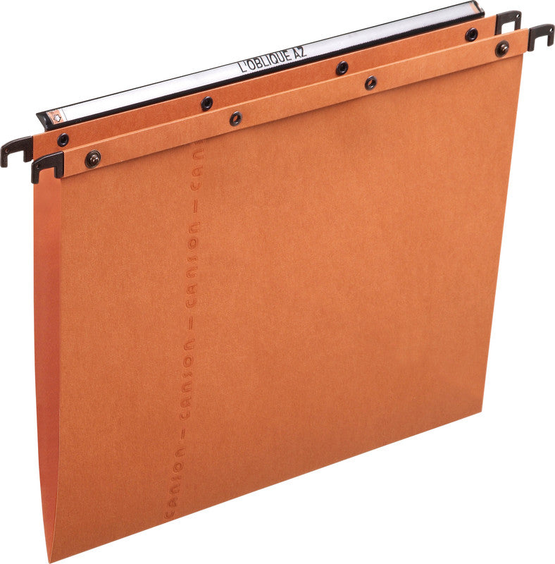 Elba l'oblique Hängeordner für A4 – Karton, Braun, 310 × 250 mm, ohne Vordruck