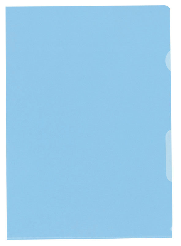 Kolma Sichtmappe A4 – Blau, Kunststoff, Glänzend, 130 µm, 10er-Pack