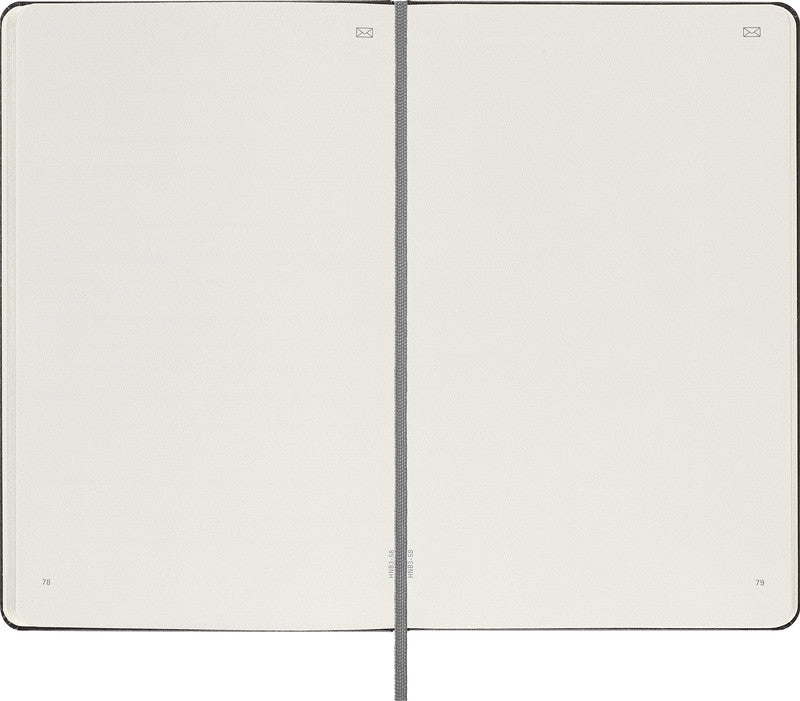 Moleskine Notizbuch, blanko, Leimbindung, Hardcover, 176 Seiten, 100 g/m² – schwarz, für MOLESKINE Notes-App