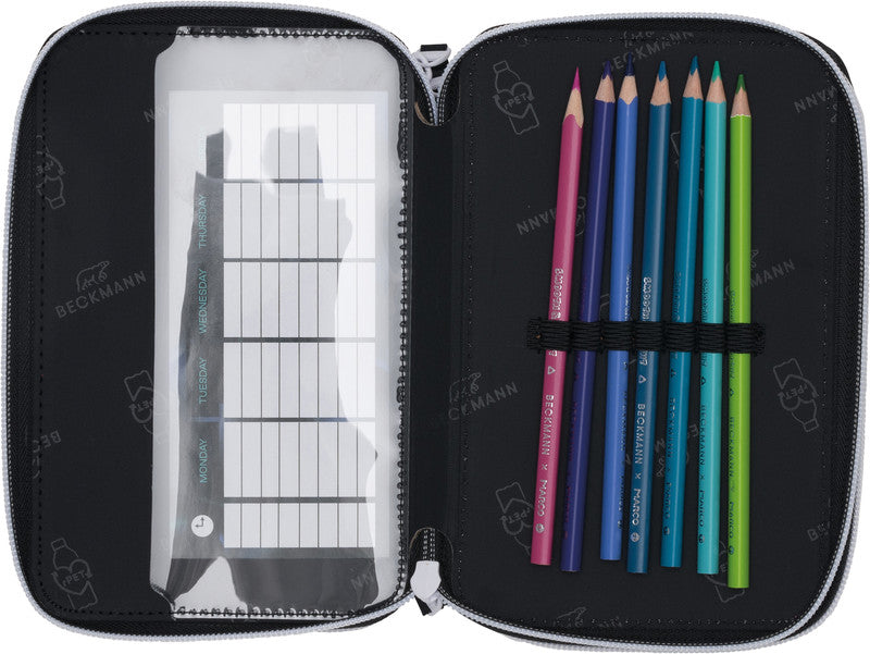 Beckmann Classic 1st Triple Etui, gefüllt, 27-teilig – Magic League – Kunststoff – 13 × 20,5 × 7 cm