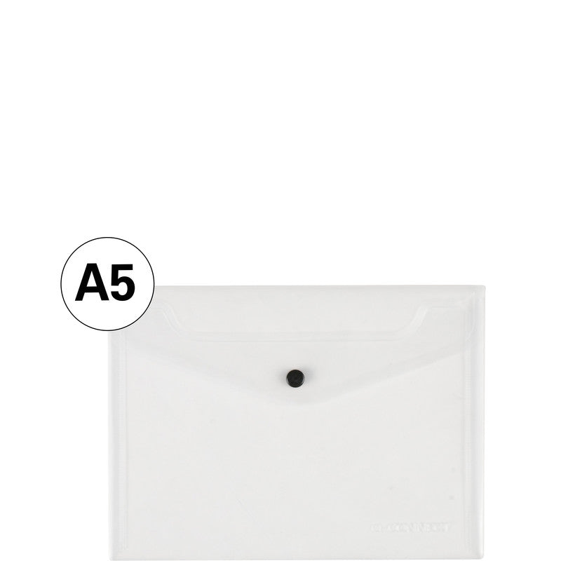 Q-connect Sichtmappe A5 – transparent, Kunststoff, 172 µm