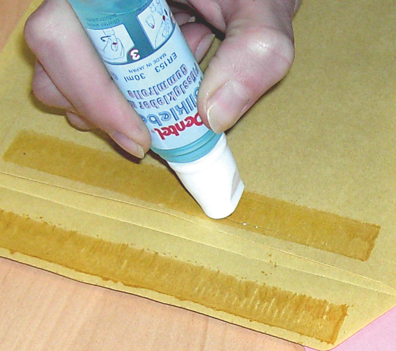 Pentel Roll'n Glue Rollkleber – Roller, permanent, transparent, tropffrei, auswaschbar, für Papier, Karton