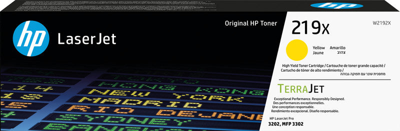HP Toner 219X – Gelb, 2500 Seiten – für Farb-Laserdrucker/Multifunktionsgeräte