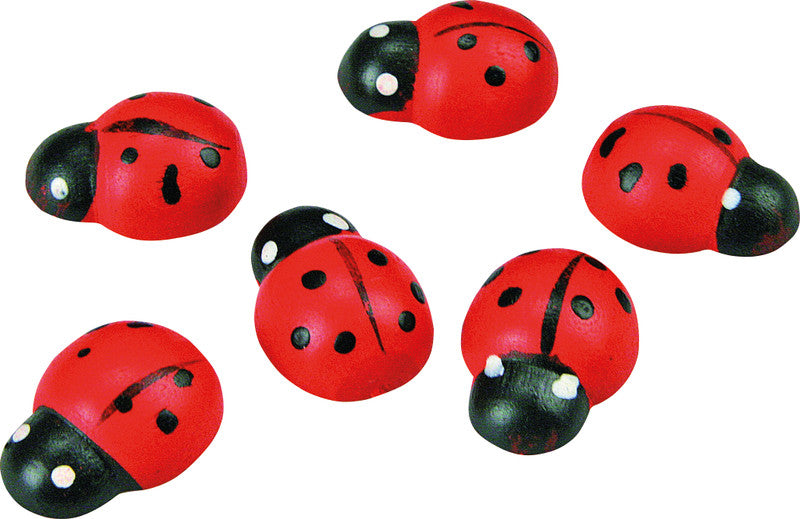 Stafil Sticker Marienkäfer – 8 Stück – permanent – rot – Ø 15 mm