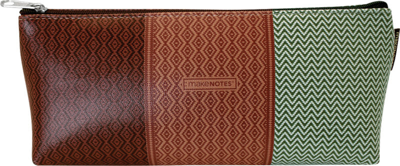 Makenotes Blanket dreieckiges Schlamperetui, leer – Kunstleder – 21 × 9 × 7 cm