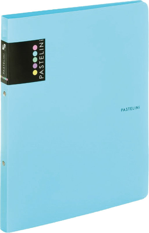 Pastelini Ringbuch – A4 Hochformat – 2-Ring-Mechanik, Ø 15 mm, Rücken 20 mm – Blau, Kunststoff