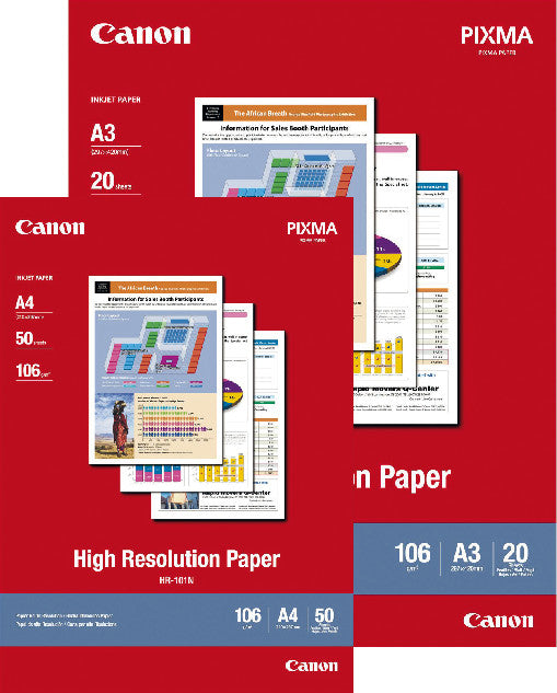 Canon Inkjet-Fotopapier – beschichtet, A3, 106 g/m², 20 Blatt – für Canon BJC/S/MulitPass