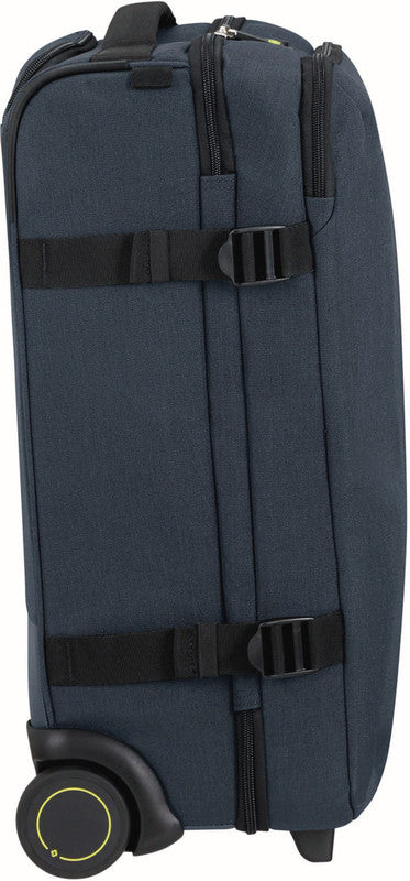 Samsonite Rolling-Duffel Handgepäck – 39 l, Weichschale, 2 Rollen, mit TSA, Eclipse Blue, 36 × 57 × 24 cm