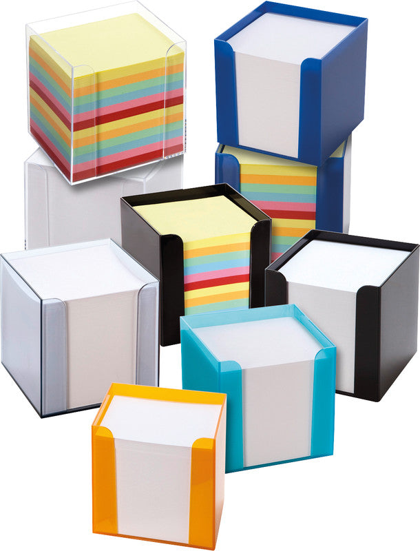 Folia Zettelbox – Kunststoff, sortiert, 95 × 95 mm