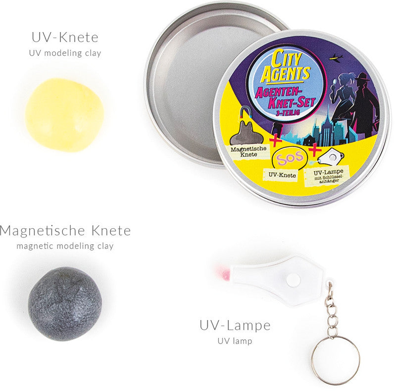 Trendhaus Knete-Set City Agents – Ø 70 × 25 mm